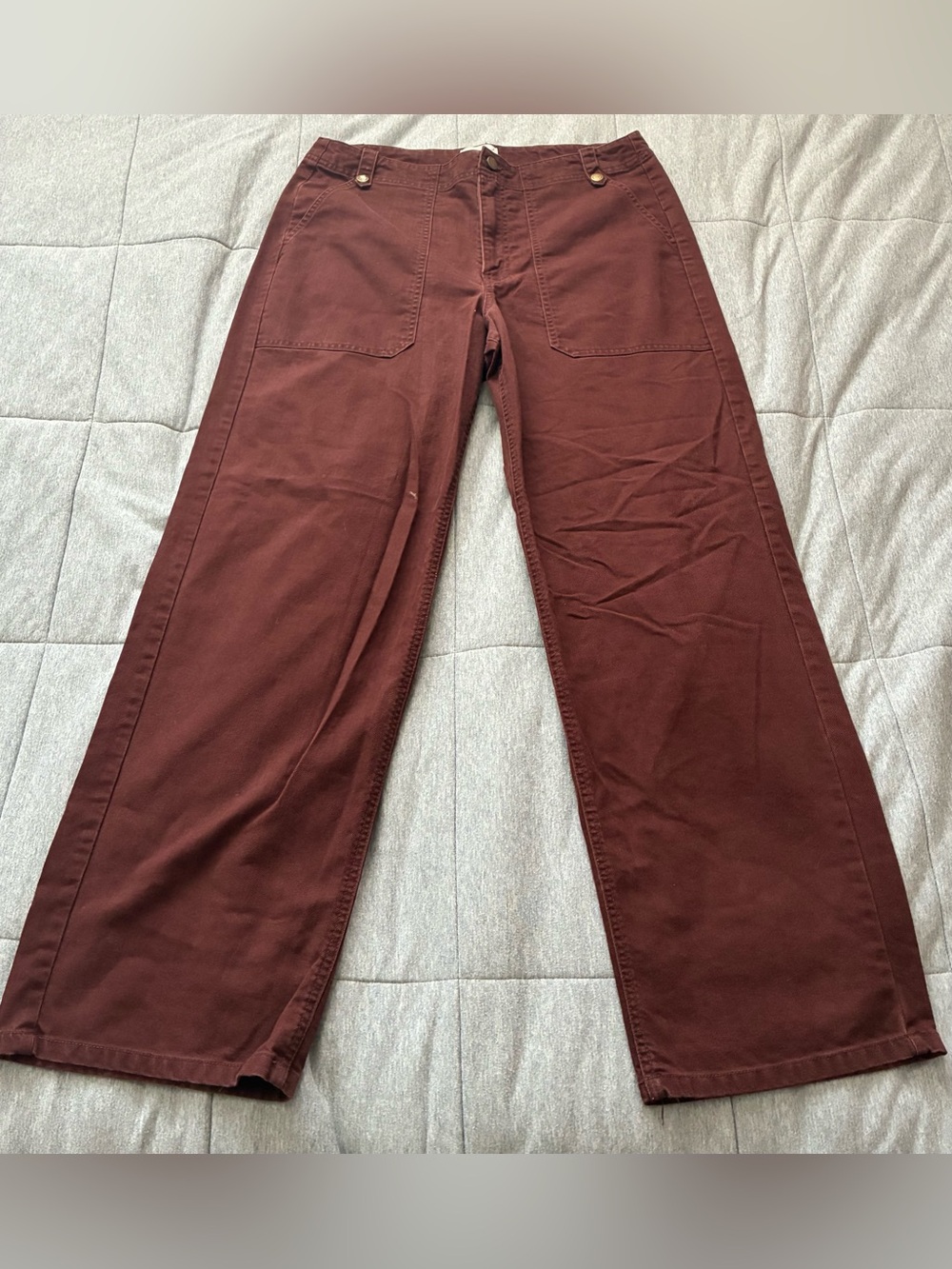 Universal Thread Straight-Leg Pants in Deep Brown